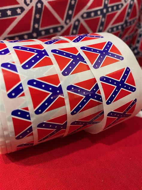 Confederate Flag Small Stickers - Rebel Nation