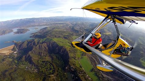 Ultralight Trike flying over Fresh Spring Greens - YouTube