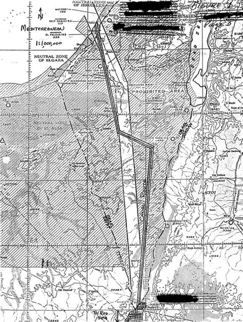 Proposed maps of the Ben Gurion Canal, Israel, an alternative to the Suez Canal, Egypt. (1963 Vs ...