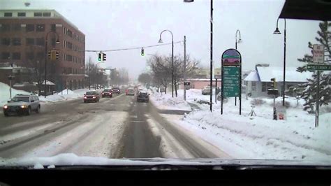 Driving winter weather Burlington, VT - YouTube