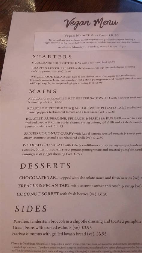 Menu at Ashton pub & bar, Bristol