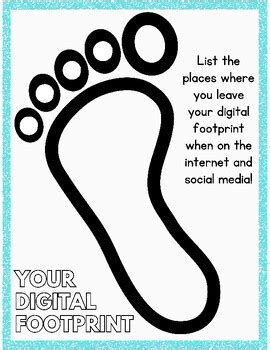 Digital Footprint Worksheet by HenRyCreated | TPT