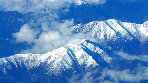 Top view angle images of snow hills around Fuji mountain 13311259 Stock ...