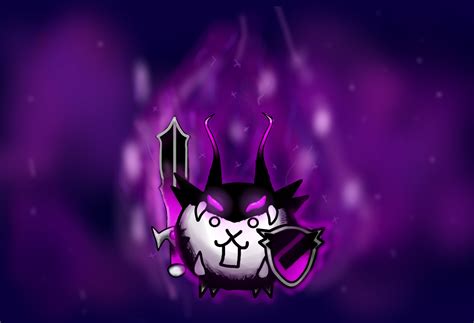 Crazed Dark Knight Cat Fanart : battlecats