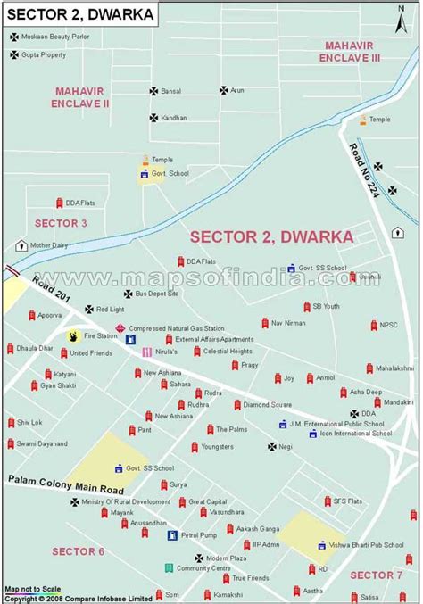 Sector 2 Dwarka Map