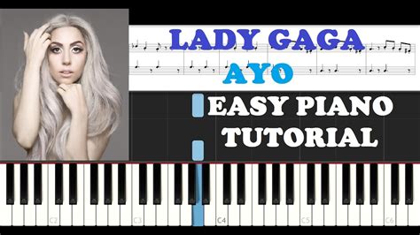 Lady Gaga - Ayo (EASY Piano Tutorial) - YouTube