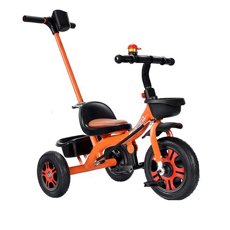 Kids Push Tricycle Pedal Tricycle for 1 to 6 Years Old-Toddler,Stroll Trike w/ Adjustable Parent ...