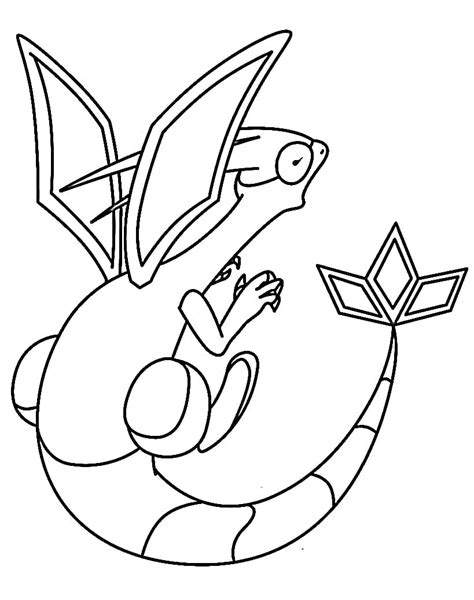 Pokemon Flygon Coloring Page - Free Printable Coloring Pages for Kids