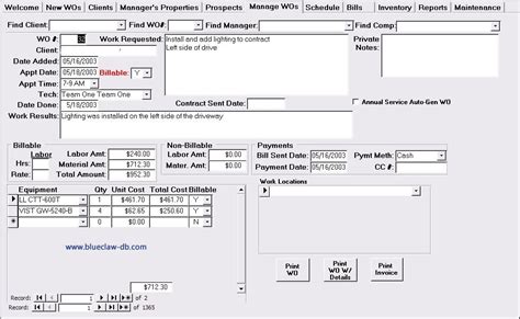 Microsoft Access Template Project Management Collection