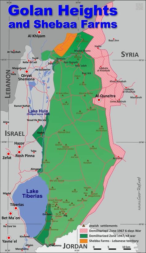 Golan Heights and Shebaa Farms : r/israelexposed