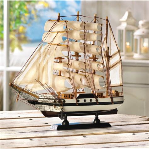 Passat Ship Model Let your imagination set sail as this handsome tall ship proudly crests your ...