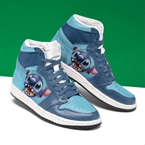 Stitch Lilo And Stitch Air Jordan 1 High Top Sneakers Custom Shoes For ...