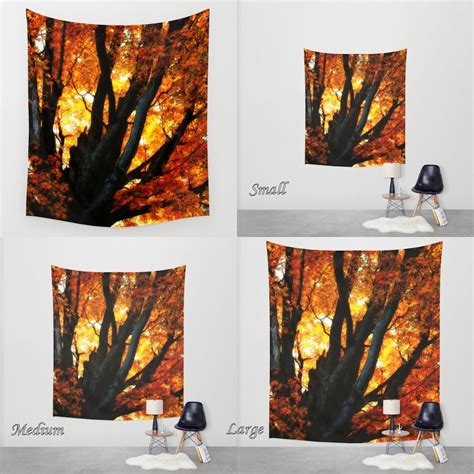 Art Tapestry Photo Tapestry Wall Tapestry / Autumn Elegy