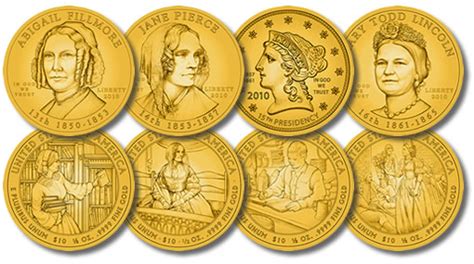 2010 First Spouse Gold Coin Design Images Revealed by US Mint | Coin News