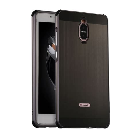 For Huawei Mate 9 Pro Case Housing Luxury Plating Metal Frame Brushed ...