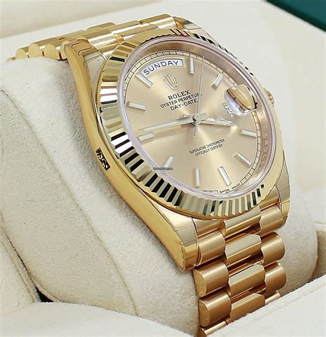 Rolex President 40mm Day-date 228238 18k Yellow Gold Champagne... for $44,900 for sale from a ...