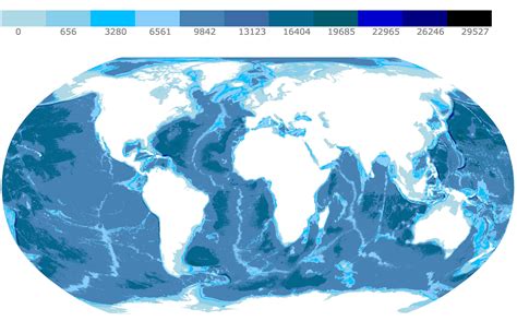 World Ocean Depth Map