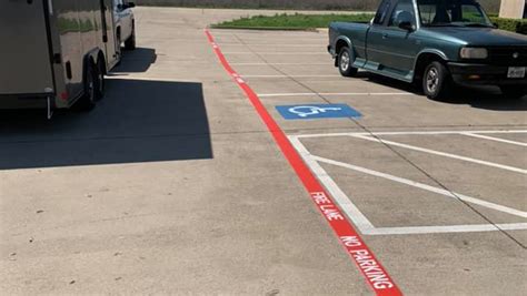 View Our Fire Lane Markings Project in Fort Worth, TX | G-FORCE