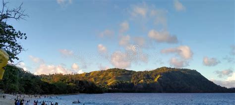 Paal Likupang Beach Sunset Hill Stock Photo - Image of beach, paal: 200188270