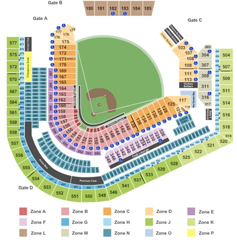 Printable Progressive Field Seating Chart | Images and Photos finder