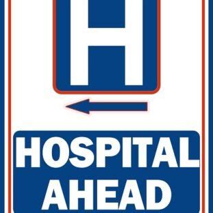 Printable Hospital Ahead Sign | FREE Download