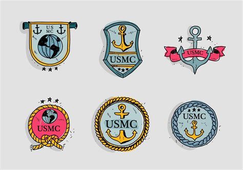 USMC Marine Army Logo Badge Vector 158604 Vector Art at Vecteezy