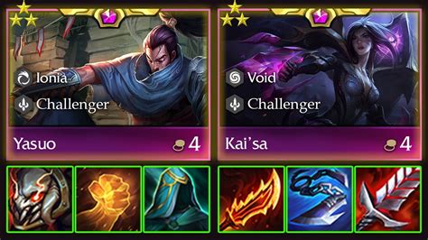 TFT SET 9 - ĐTCL 9: YASUO ⭐⭐⭐+ KAI'SA ⭐⭐⭐- CẶP BÀI THÁCH ĐẤU 4 VÀNG MÙA ...