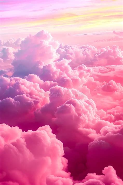 Pink Clouds in the Sky Wallpaper Hd Stock Image - Image of sunset ...