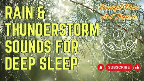 Rain & Thunderstorm Sounds For Deep Sleep - YouTube