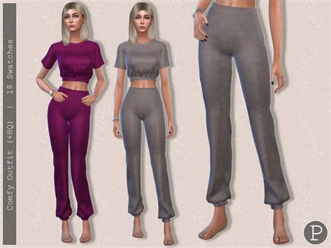 Sims 4 Comfy Pants II by Pipco | The Sims Book