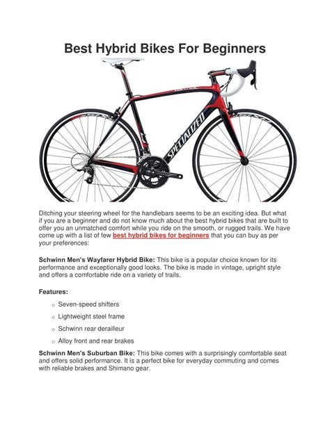 PPT - Best hybrid bikes for Beginners PowerPoint Presentation, free ...