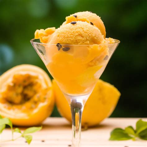 Passion Fruit Ice Cream - The Perfect Puree of Napa Valley