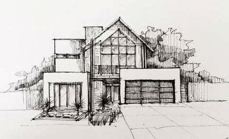 Detail Sketsa Gambar Arsitek Rumah Koleksi Nomer 13