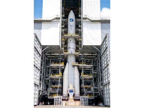 Ariane 6 rocket is fully stacked for the first time. More testing ...