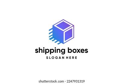 Delivery Box Technology Logo Design Stock Vector (Royalty Free ...