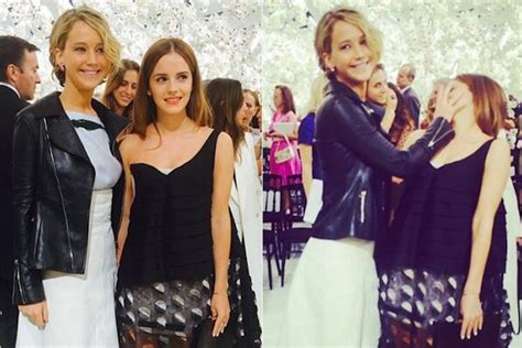 Jennifer Lawrence and Emma Watson Meet, Engage in Wacky Antics | Vanity ...