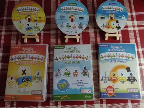 ALPHABLOCKS DVD X3 Long Vowels,Letter Blends & Phonics Next Steps VGC £ ...