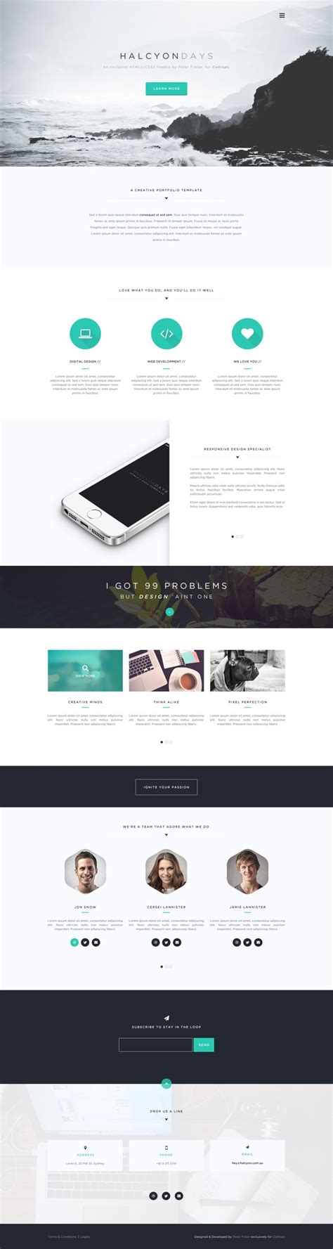 Creative-Portfolio-Template-Free-PSD – Download PSD