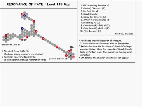 Resonance of Fate Level 11B Map Map for Xbox 360 by threetimes - GameFAQs