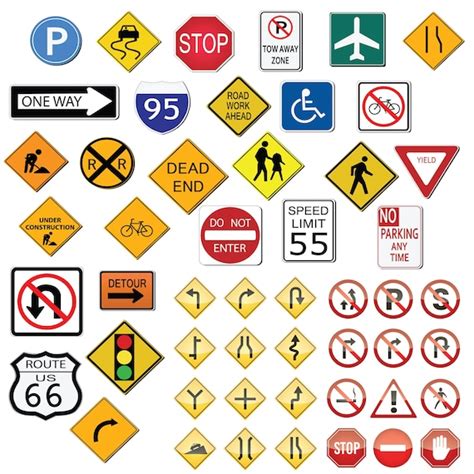 Road Sign Clipart Traffic Signs Svg Bundle Traffic Signs Road Etsy ...