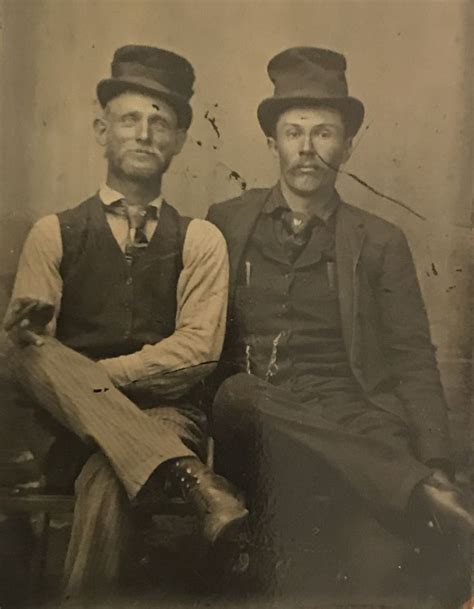 Virgil Earp on the right, Wyatt Earp on the left. On a Gem Tintype ...