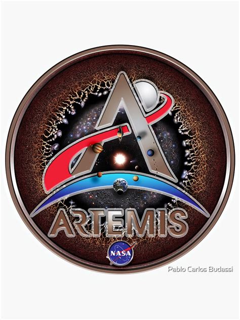 "NASA ARTEMIS Logo with the Universe!" Sticker for Sale by ...