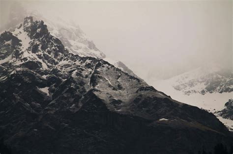 Rocky Mountains With Snow · Free Stock Photo