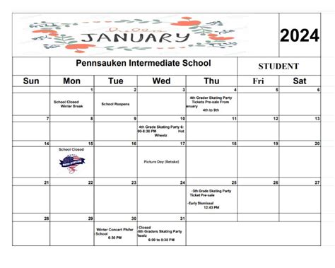 Intermediate School Calendar - News and Announcements