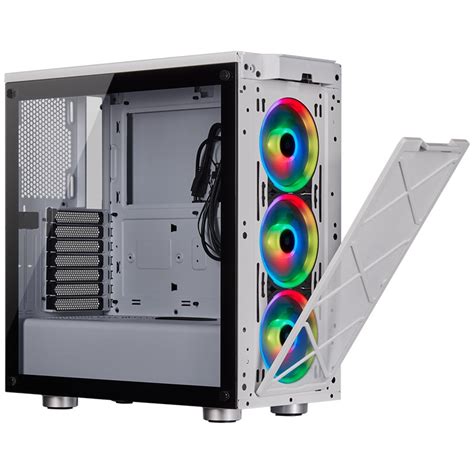 Corsair iCUE 465X RGB Tempered Glass ATX Mid-Tower Case - White - CC ...