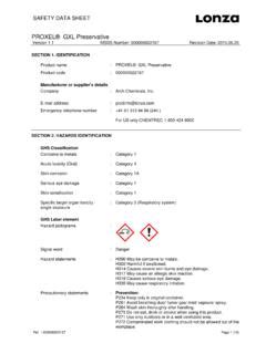 PROXEL® GXL Preservative - mrprint.com | Safety data sheet proxel | PDF4PRO