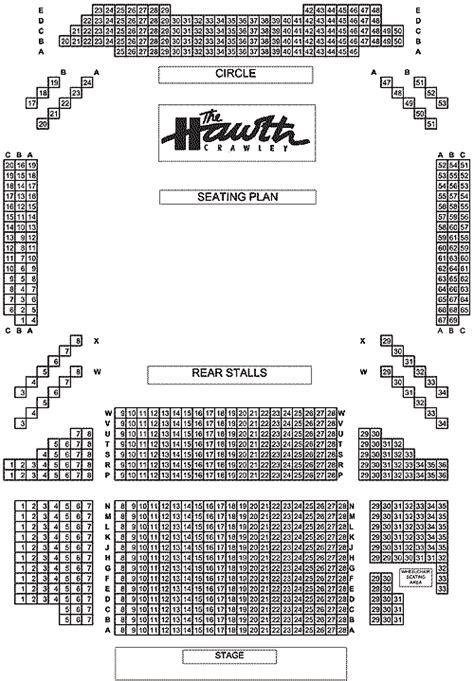 The Hawth, Crawley | Seating Plan, view the seating chart for the The Hawth