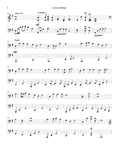 Love at Home - Hymns Sheet music