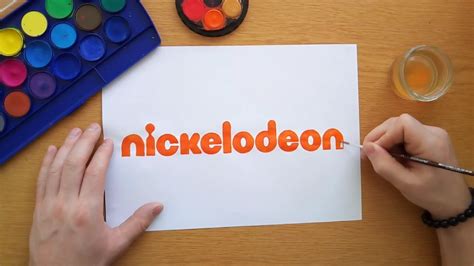 How to draw the nickelodeon logo (Logo drawing) - YouTube