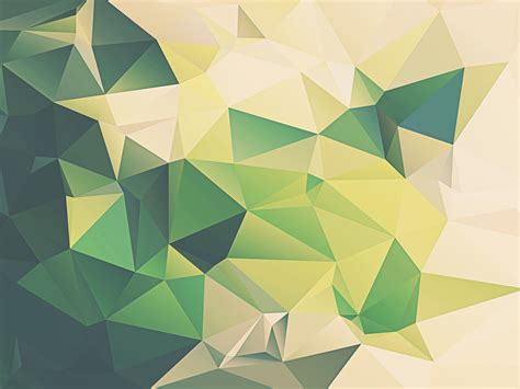 minimalism, Green, Geometry, Abstract, Low Poly, Digital Art, Artwork ...